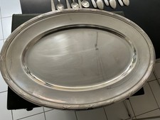 CHRISTOFLE, superbe GRAND PLAT ARGENTÉ, modele NOEUDS CROISÉS, t.b.etat.