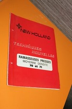 (230A) NEW HOLLAND Techniques nouvelles Presse ramasseuse moyenne densité 70 71 