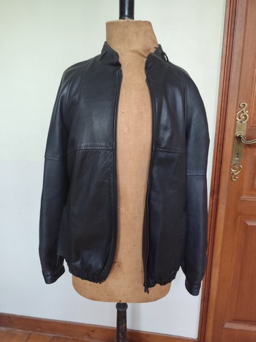 Blouson cuir homme - cuir,