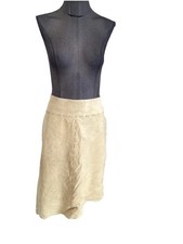 Très Belle Jupe Daim Beige En Vogue L Tbe