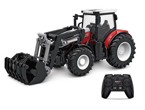 Tracteur rouge avec - rc, fourche