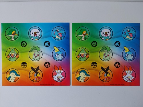 Pokémon planche sticker - pokémon, x2