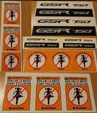 AUTOCOLLANTS GSR 750 SUZUKI STICKERS MOTO  STICKER AUTOCOLLANT AU CHOIX