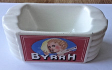 ANCIEN CENDRIER PUBLICITAIRE BYRRH EN FAIENCE DE SARREGUEMINES