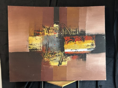 Grande huile sur toile