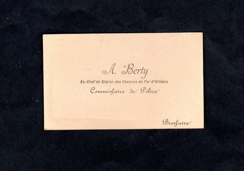Carte visite berty - carte, de