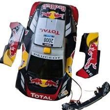 Carrosserie Complète + Feux Carrera Peugeot 08 DKR 16 Red Bull RC CARS 370162106