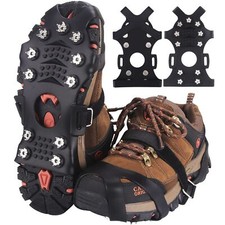 Crampons Antidérapant sur Chaussures Bottes 11 Clous à Neige Grips Crampons p...