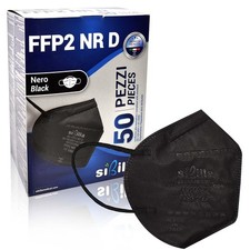 Masque FFP2 noir - 50 pièces