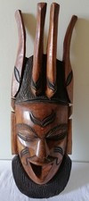 Masque Mural Africain en Bois