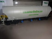 TRIX HO 24502.3  Wagon céréalier à bogies SNCF "TRANSCEREALES CAFGRAINS".