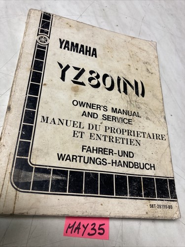 Yamaha yz80 1985 manuel - (,
