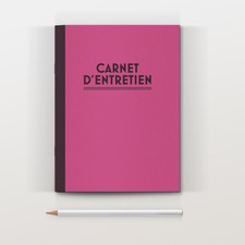 Carnet d'entretien rose