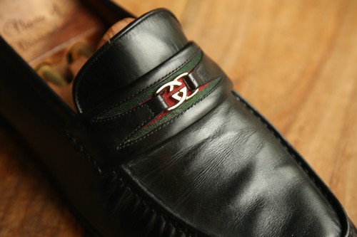 Mocassins gucci cuir noir - cuir,