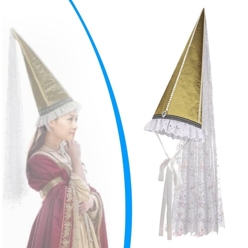 Chapeau médiéval hennin pour - chapeau,