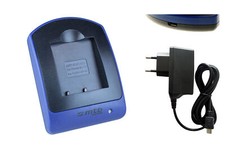 Chargeur (USB/Secteur) D-Li8/Li85 pour Pentax Optio W10, W20, WP, Wpi, X