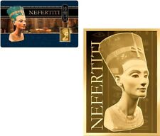 NEFERTITI 1/1000 oz or 0,999 en pièce carte 3000 francs Tchad 2024