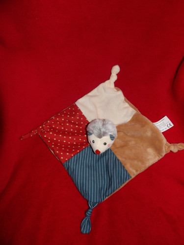 Doudou plat hérisson - plat, consys