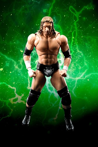 Figurine bandai wwe triple - triple, h