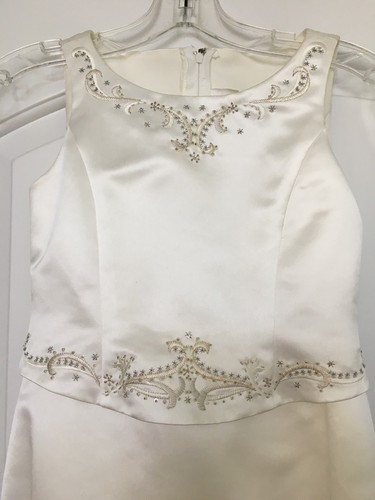 White satin first - white,