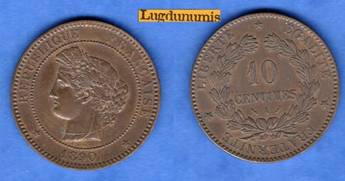 Centimes cérès 1890 a - 10,