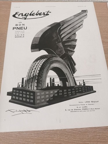Englebert pneu 1930 - , publicité