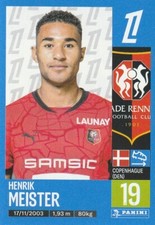 N° 427 - IMAGE VIGNETTE PANINI FOOT 2024 / 2025 - HENRIK MEISTER - RENNES