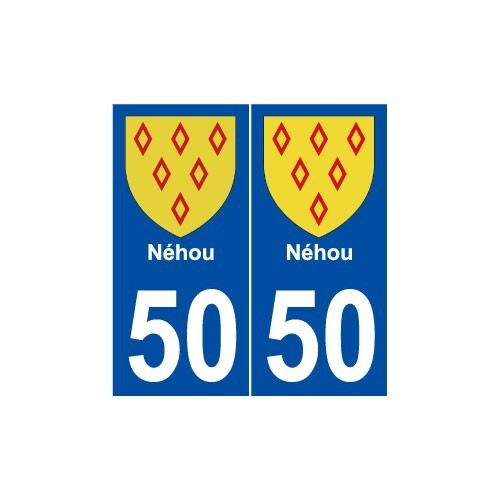 Néhou blason autocollant - 50,