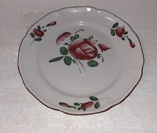 ASSIETTE ANCIENNE LES ISLETTES ? DECOR FLEURS  FAÏENCERIE DE L'EST  19 ème