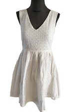 Très Belle Robe Dentelle Blanche Manoush 38=36 Tbe