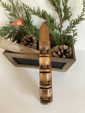 1 ⚜️ 4 Coquetiers Ancien en Bois Avec le Support à Fixer Vintage