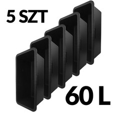 5 x boîte à mortier 60 L bac