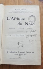 Livre scolaire 1908 Géographie ALGERIE TUNISIE MAROC