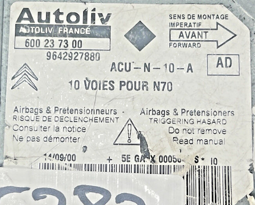 Calculateur airbag vierge - airbag,