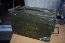 US Army Boîte à Munitions Moyen Muni Caisse Métal Olive Taille 2 Calibre 7,62