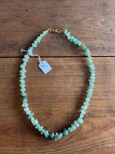 bijoux collier vintage N682 jade