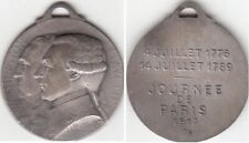 Médaille Française  WASHINGTON LAFAYETTE Journée De Paris 1917