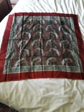 Carré 100% laine fine, motif cachemire