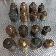 lot de 8 poids en laiton pour