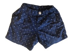 H&m Girl White Polka Dots Navy