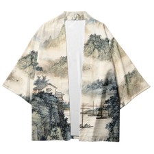 Hommes Haori Chemise Kimono