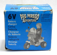 PEG PEREGO ADVENTURE CHARGEUR BATTERIE 6V COMELIT JOUET MOTO POLICE VINTAGE