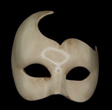 Masque de Venise Colombine Cygne blanc écru Carnaval Déguisement venitien # 1060