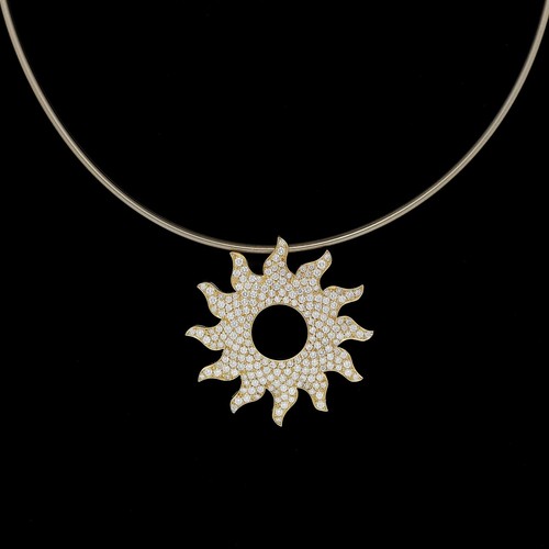 Pendentif diamant chaîne