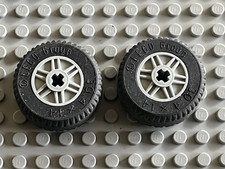2 x Roue pneu LEGO Wheel +