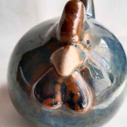Figurine poule bleu - figurine, en