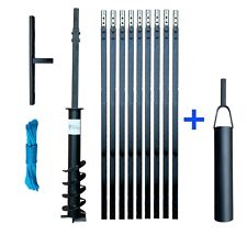 DRILLPARTNER Tarière 120mm/10m+Bouteille / Perceuse de Puits Puits de Forage