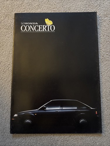 Honda concerto brochure - honda, 1989