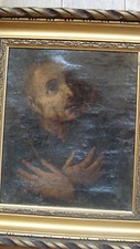 Tableau ancien XVIIe Saint François d'Assise 2 Vanitas école espagnole Román ?