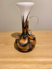 Carafe Vintage Année 70 Opaline Florence CARLO MORETTI  Murano 29 cm
